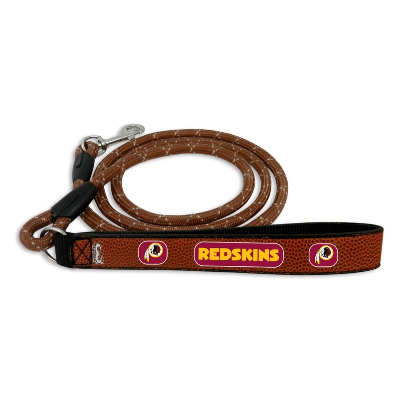 Gamewear Washington Redskins Leather Frozen Rope Football Pet Leash Size Medium