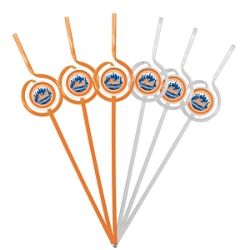 Pangea Brands New York Mets Team Sipper Straws