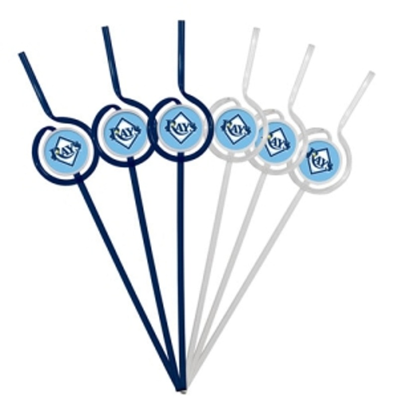 Pangea Brands Tampa Bay Rays Team Sipper Straws