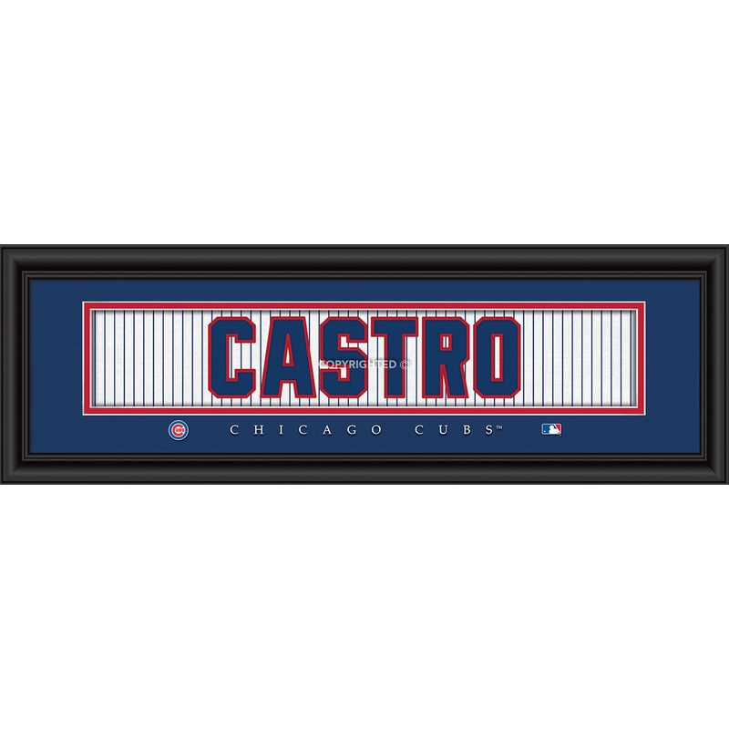 Prints Charming Chicago Cubs Starlin Castro Signature Style Print 8×24