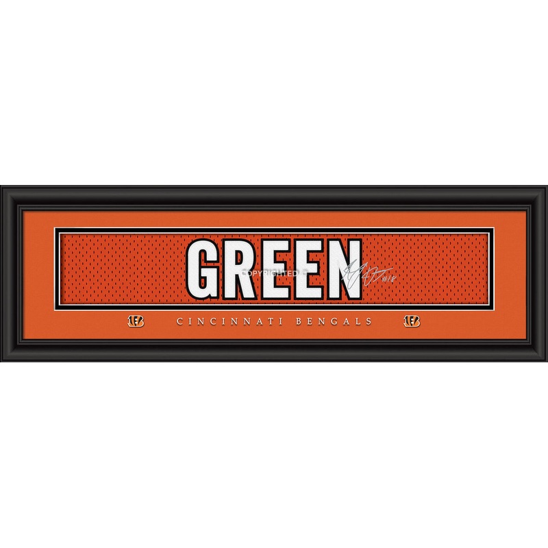 Prints Charming Cincinnati Bengals A.J. Green  Signature Print 8×24