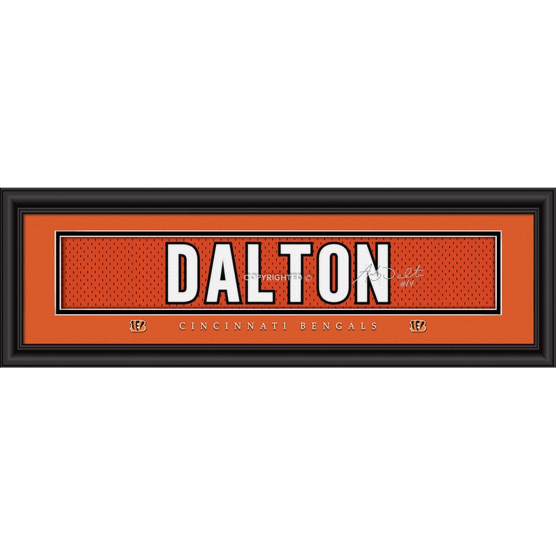 Prints Charming Cincinnati Bengals Andy Dalton Signature Print 8×24
