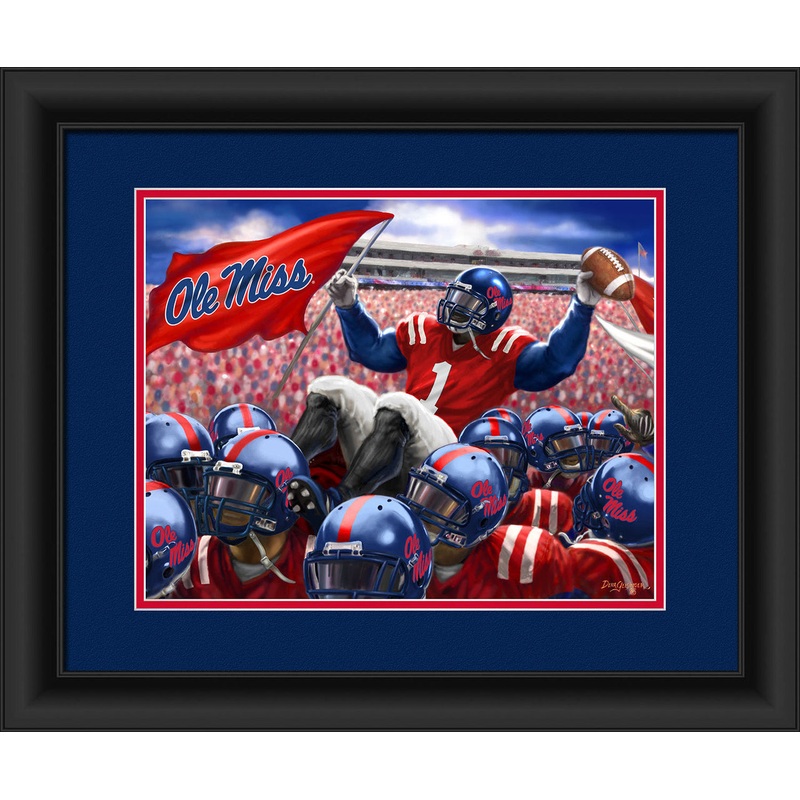 Prints Charming Mississippi Rebels Celebration Print 15×18