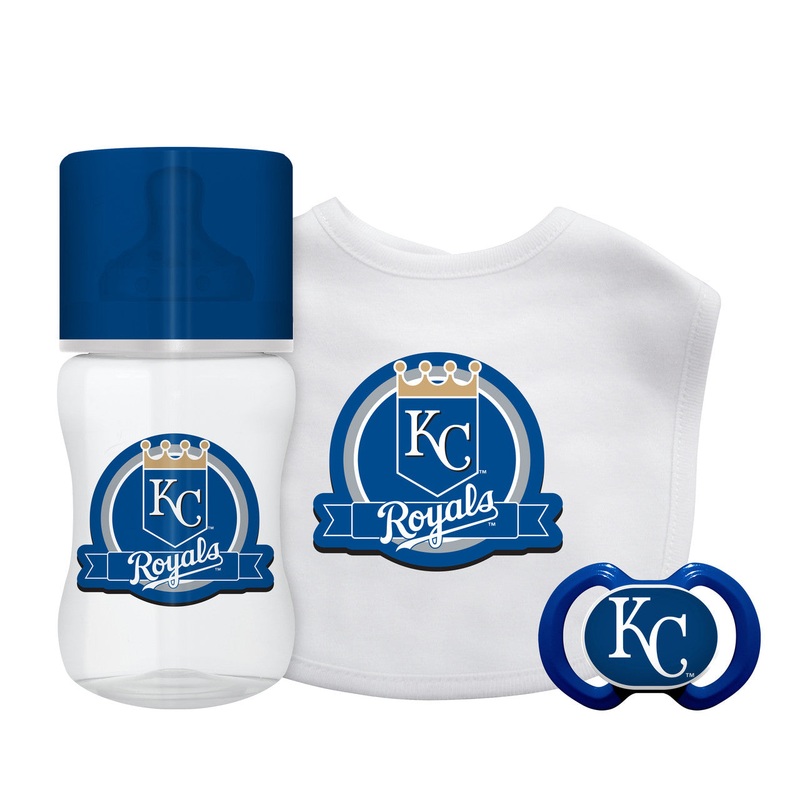 Baby Fanatic Kansas City Royals 3 Piece Baby Gift Set