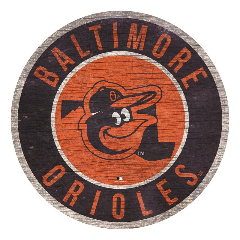 Fan Creations Baltimore Orioles 12 Inch Round State Design Wood Sign