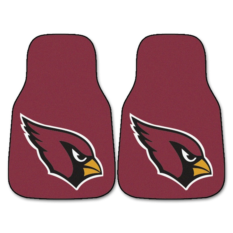 Fanmats Arizona Cardinals Printed Carpet Car Mats 2 Piece Set