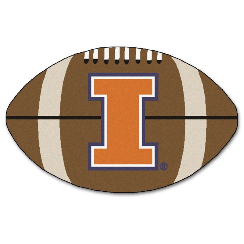 Fanmats Illinois Fighting Illini Football Mat 22×35