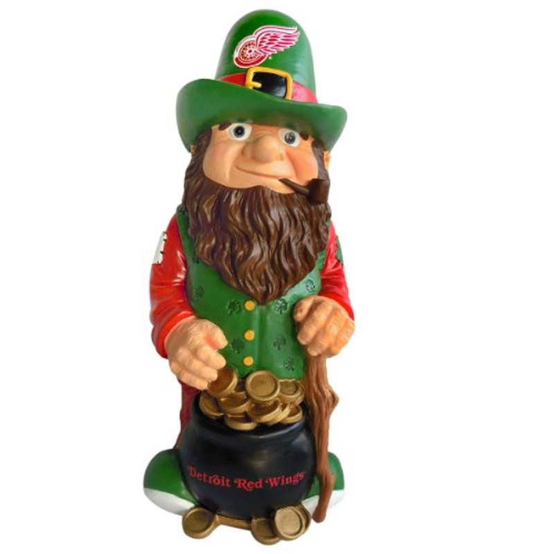 Forever Collectibles Detroit Red Wings Leprechaun Garden Gnome