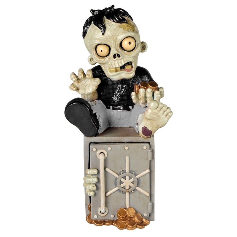 Forever Collectibles San Antonio Spurs Zombie Bank Figurine