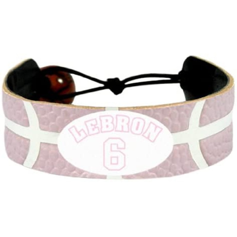 Gamewear Cleveland Cavaliers Team Color LeBron James Pink Basketball Bracelet