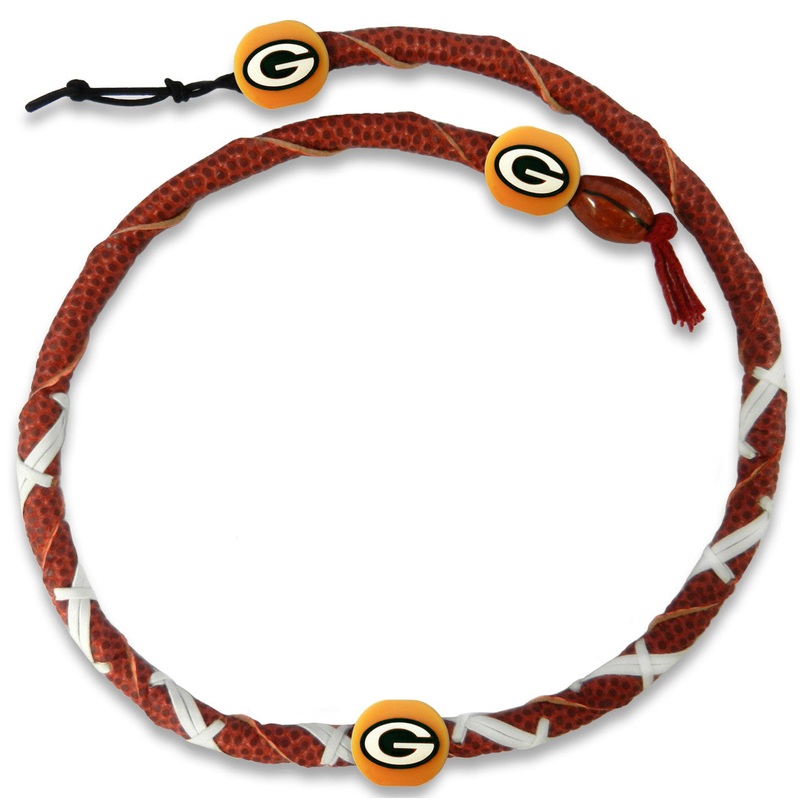 Gamewear Green Bay Packers Spiral Football Necklace