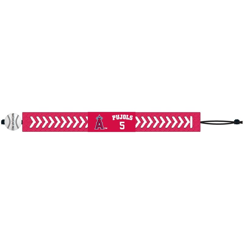 Gamewear Los Angeles Angels Team Color Albert Pujols Baseball Bracelet