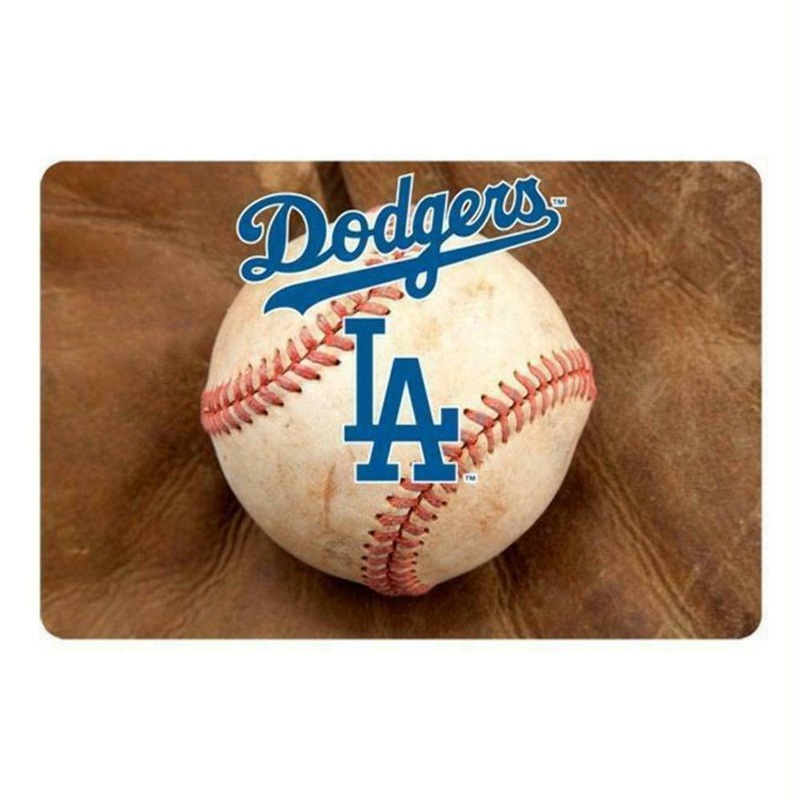 Gamewear Los Angeles Dodgers Classic Baseball Pet Bowl Mat Size Large
