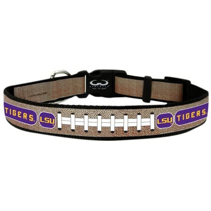 Gamewear LSU Tigers Reflective Football Pet Collar Size Medium