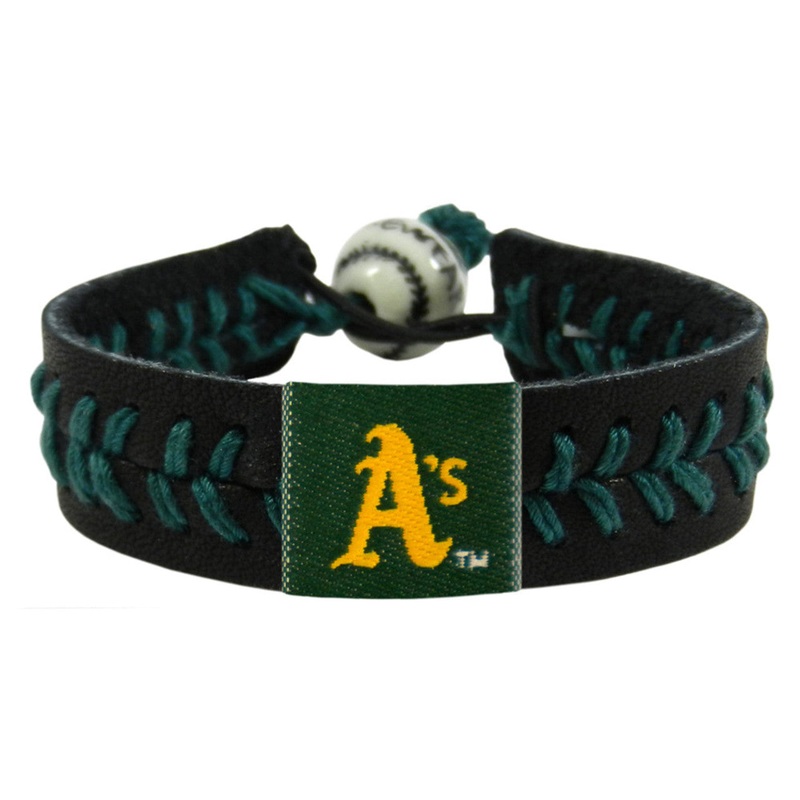 Gamewear Oakland Athletics Black Team Color Baseball Bracelet