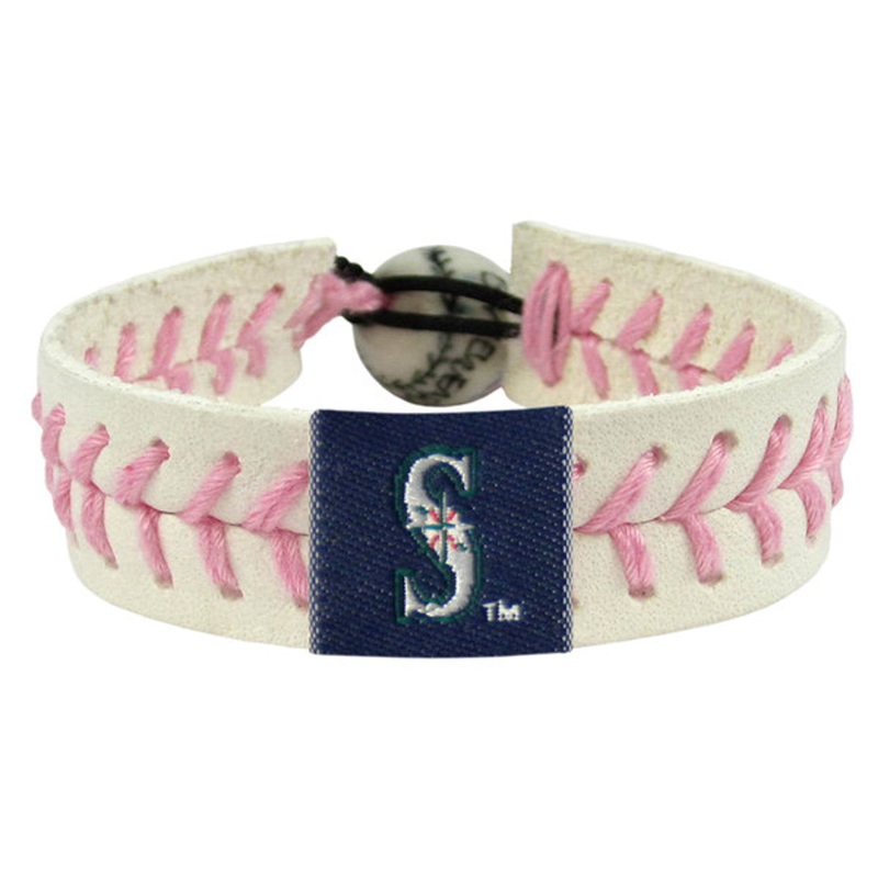 Gamewear Seattle Mariners Pink Baseball Bracelet