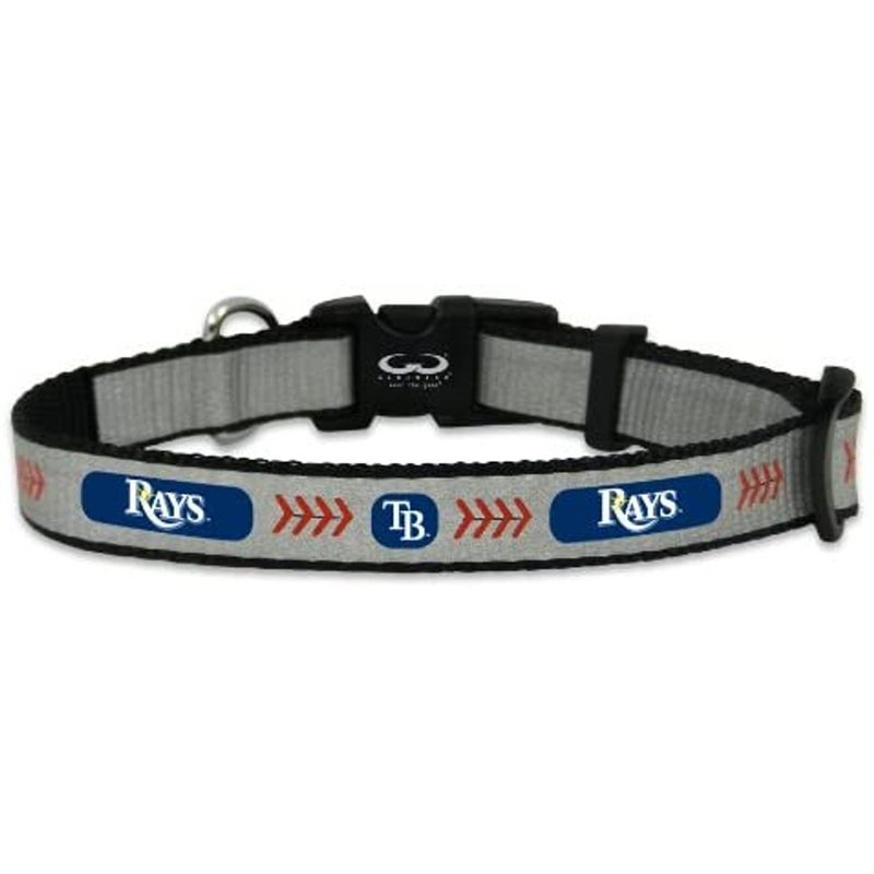 Gamewear Tampa Bay Rays Reflective Baseball Pet Collar Size Toy