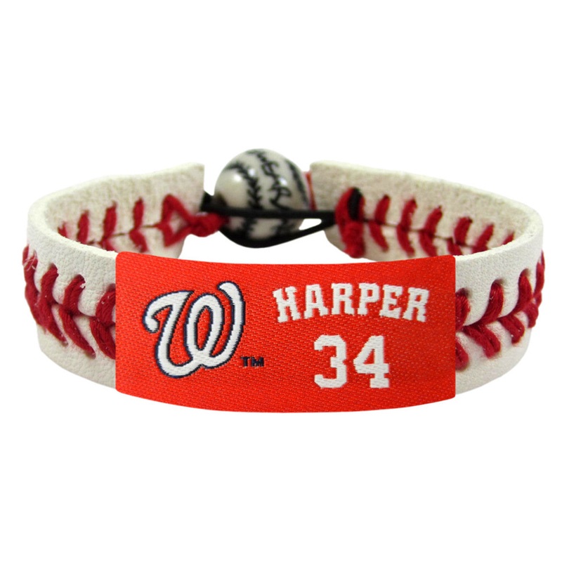 Gamewear Washington Nationals Bryce Harper Classic Baseball Bracelet