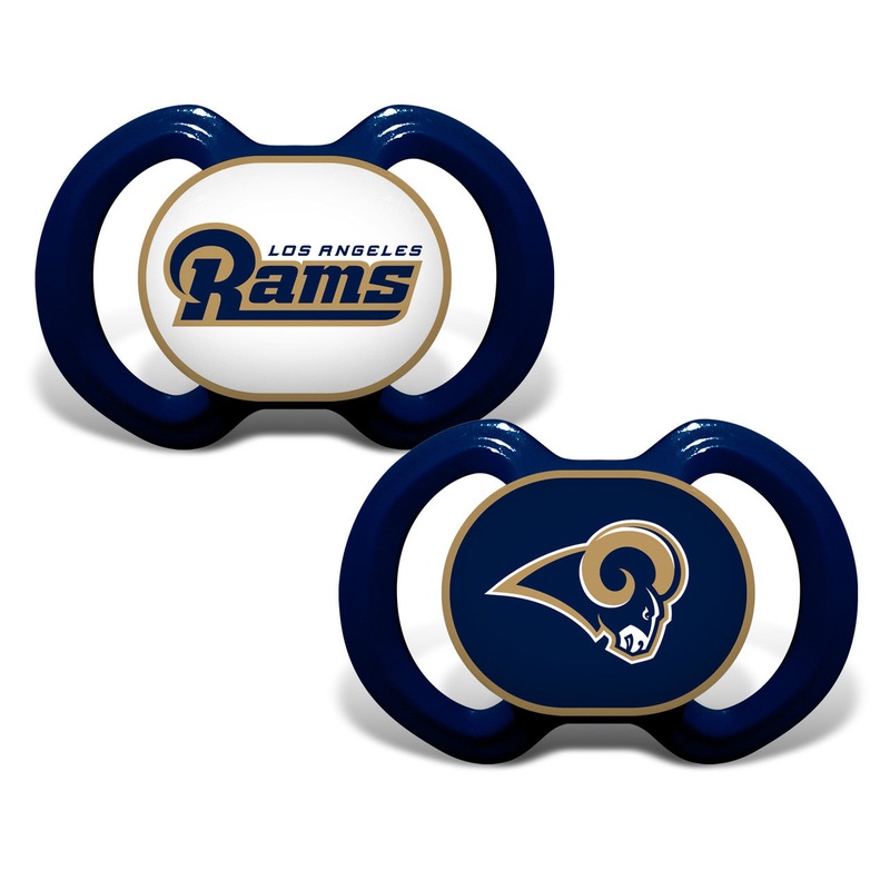 Baby Fanatic Los Angeles Rams Pacifier 2 Pack