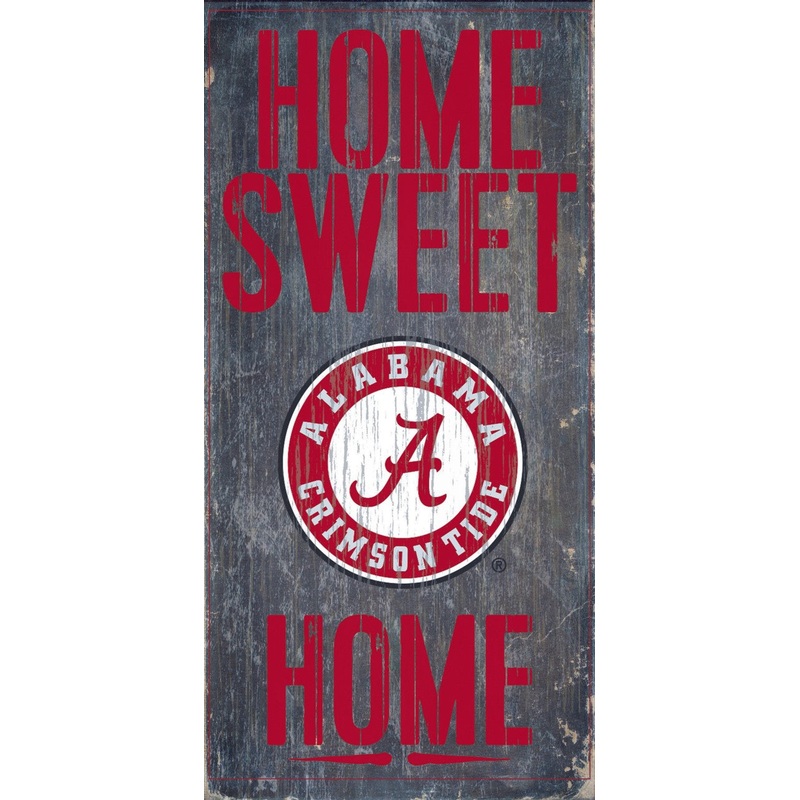 Fan Creations Alabama Crimson Tide Home Sweet Home Wood Sign 6×12