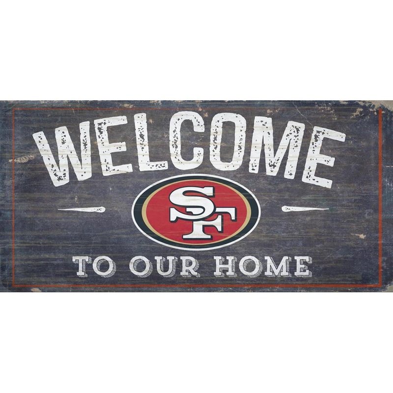 Fan Creations San Francisco 49ers Welcome To Our Home Design Wood Sign 6×12