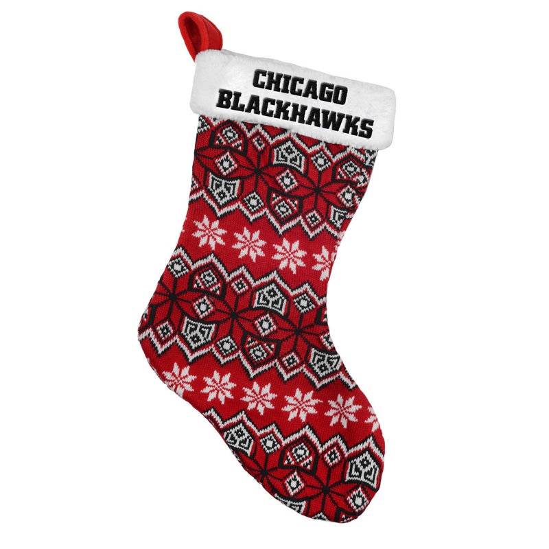 Forever Collectibles Chicago Blackhawks 2015 Knit Holiday Stocking