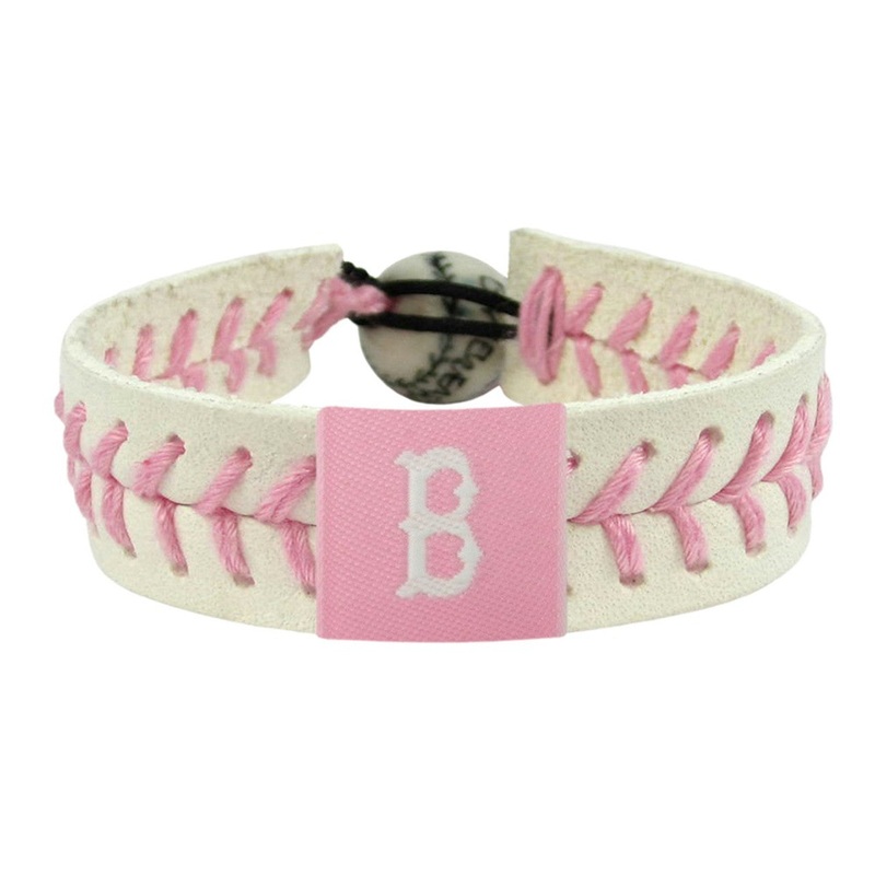 Gamewear Boston Red Sox Pink Baseball Bracelet