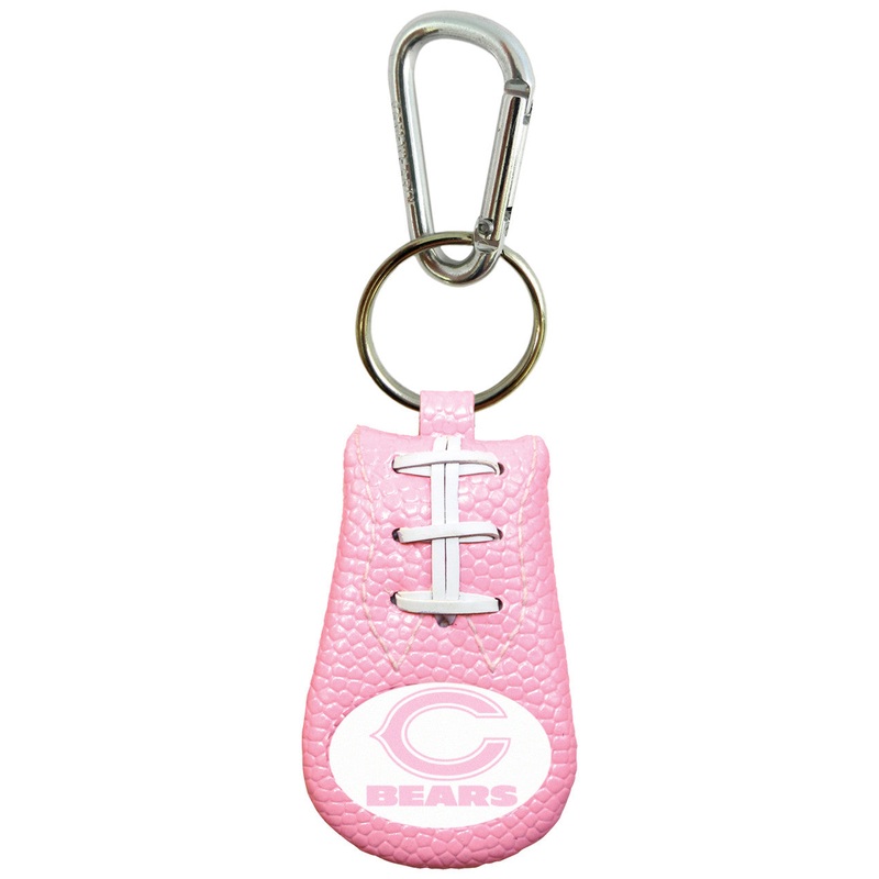 Gamewear Chicago Bears Pink Football Keychain