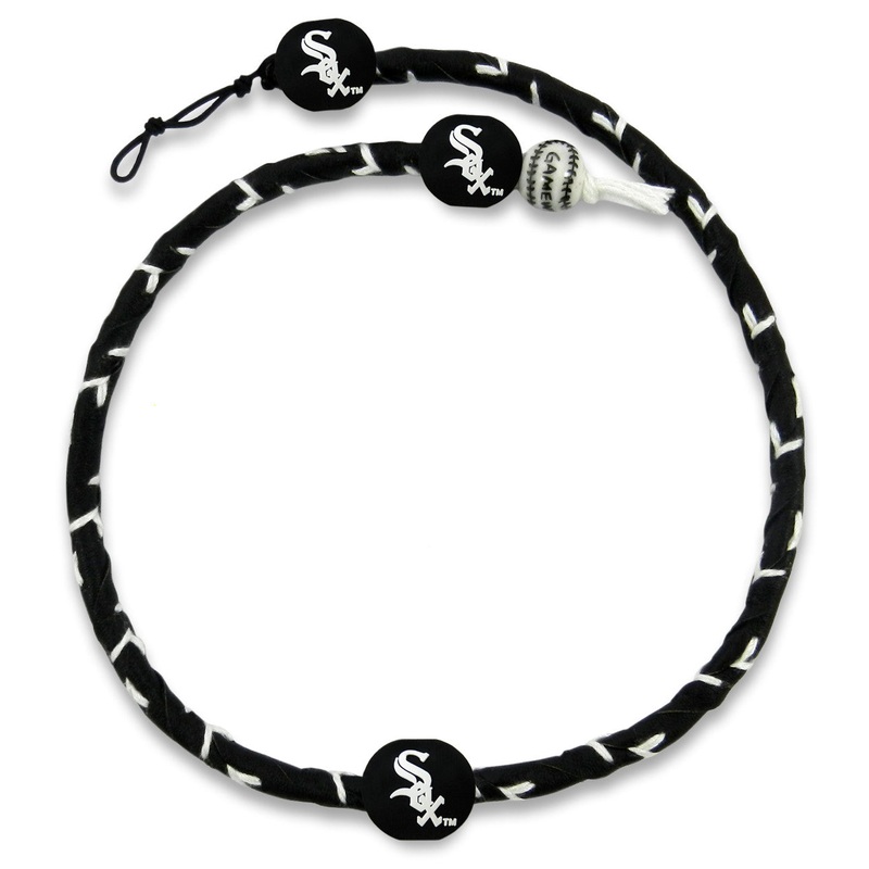 Gamewear Chicago White Sox Frozen Rope Team Color Baseball Necklace