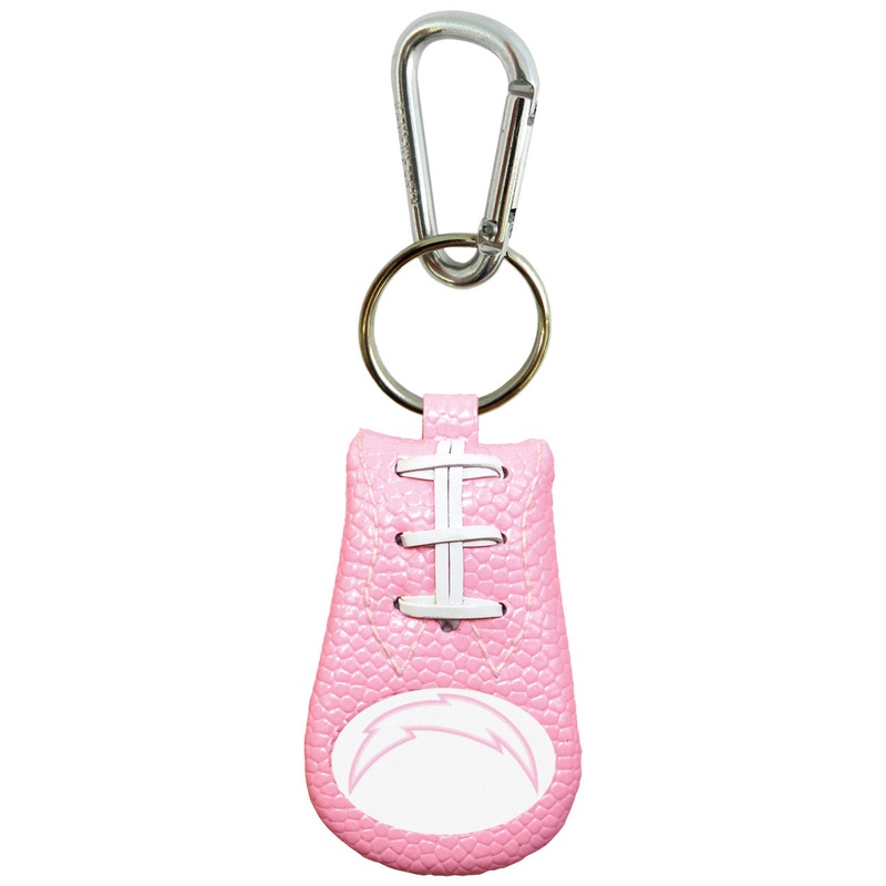 Gamewear Los Angeles Chargers Pink Football Keychain