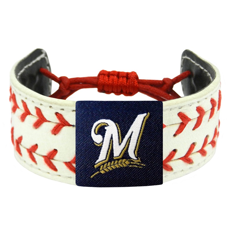 Gamewear Milwaukee Brewers Classic Two Seamer Baseball Bracelet