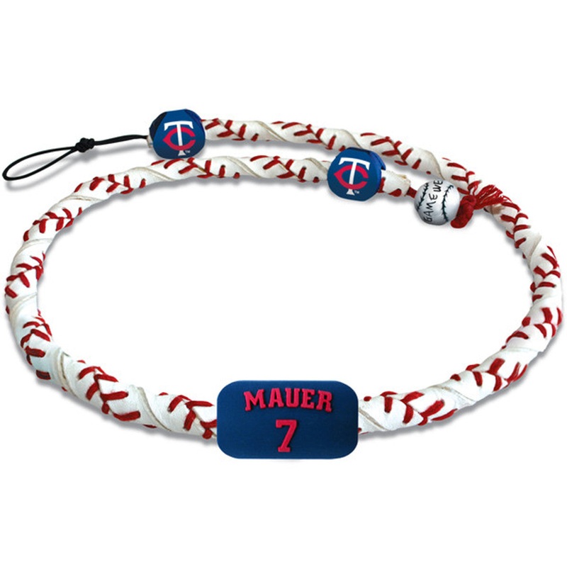 Gamewear Minnesota Twins Joe Mauer Frozen Rope Classic Baseball Necklace