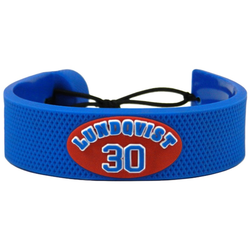 Gamewear New York Rangers Team Color Jersey Henrik Lundqvist Hockey Bracelet