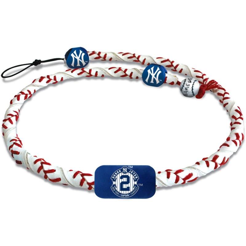 Gamewear New York Yankees Derek Jeter Retirement Frozen Rope Classic Baseball Necklace