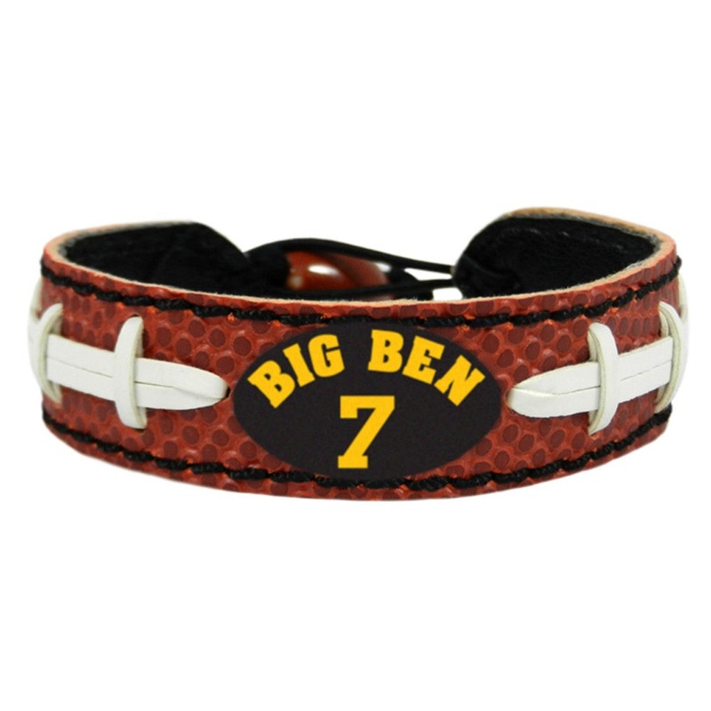 Gamewear Pittsburgh Steelers Classic Jersey Ben Roethlisberger Football Bracelet
