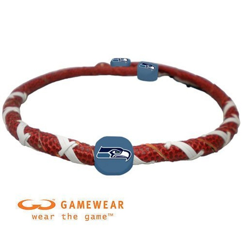 Gamewear Seattle Seahawks Spiral Football Necklace