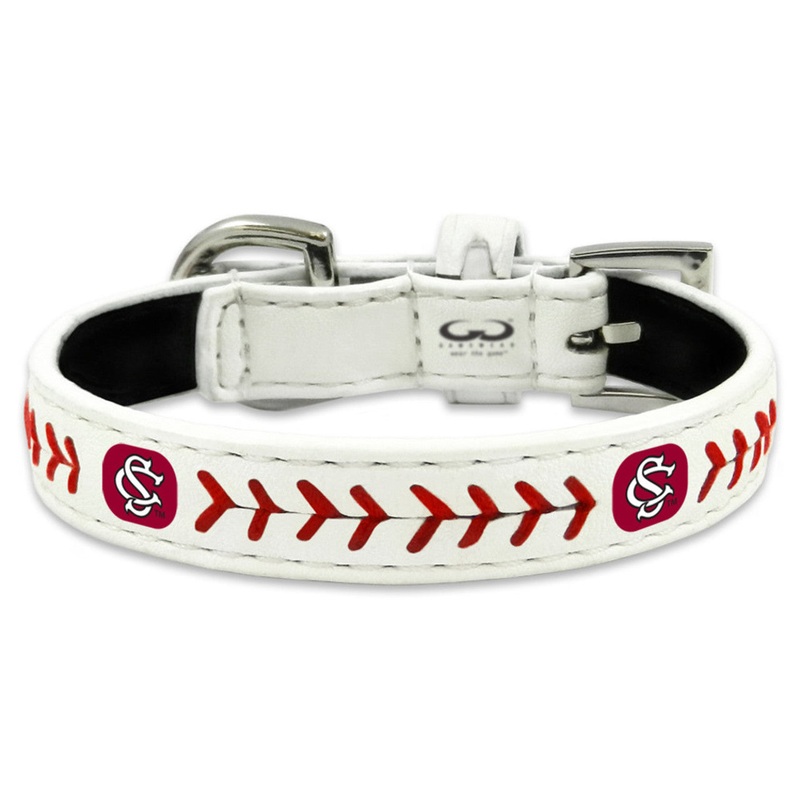 Gamewear South Carolina Gamecocks Classic Leather Baseball Pet Collar Size Toy