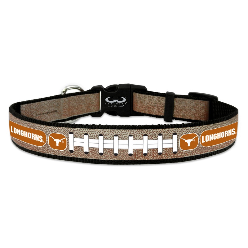 Gamewear Texas Longhorns Reflective Football Pet Collar Size Medium