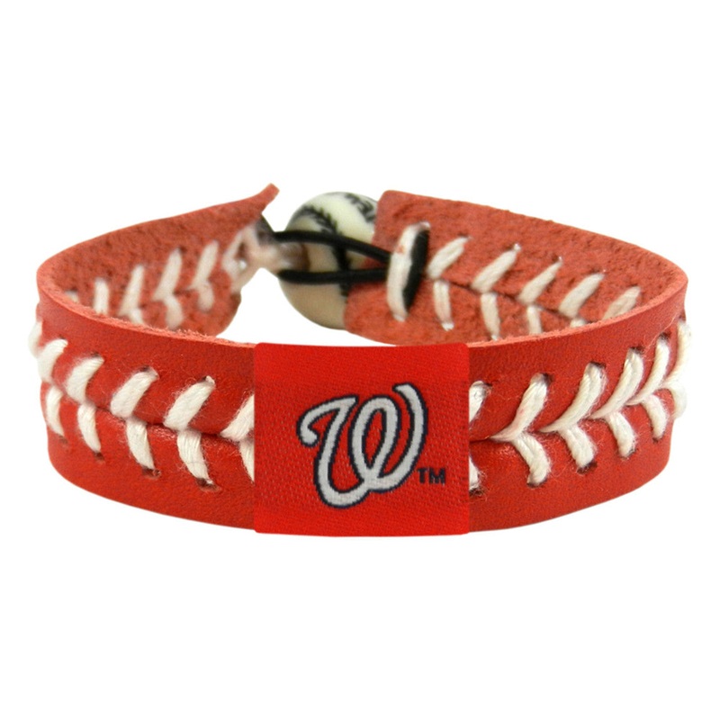 Gamewear Washington Nationals Team Color Baseball Bracelet