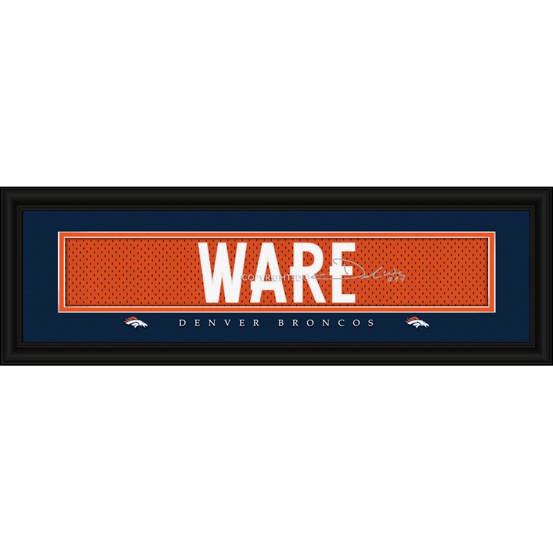 Prints Charming Denver Broncos DeMarcus Ware Signature Print 8×24