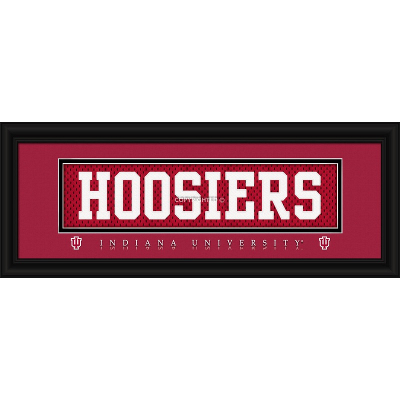 Prints Charming Indiana Hoosiers Stitched Uniform Slogan Print- Hoosiers