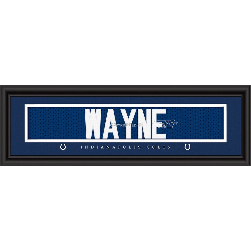 Prints Charming Indianapolis Colts Reggie Wayne Signature Style Print 8×24