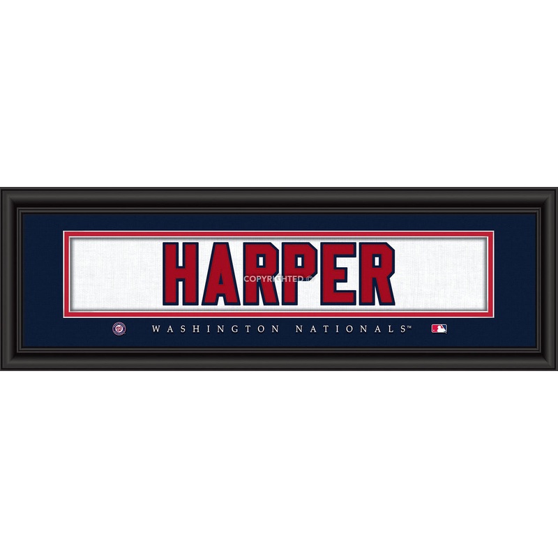 Prints Charming Washington Nationals Bryce Harper Signature Print 8×24