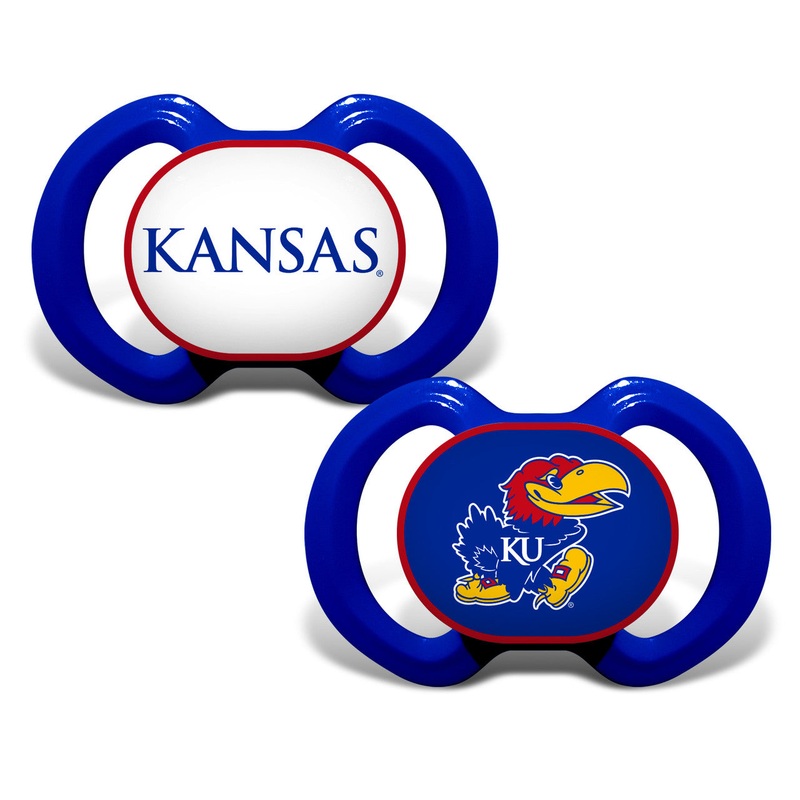 Baby Fanatic Kansas Jayhawks Pacifier 2 Pack