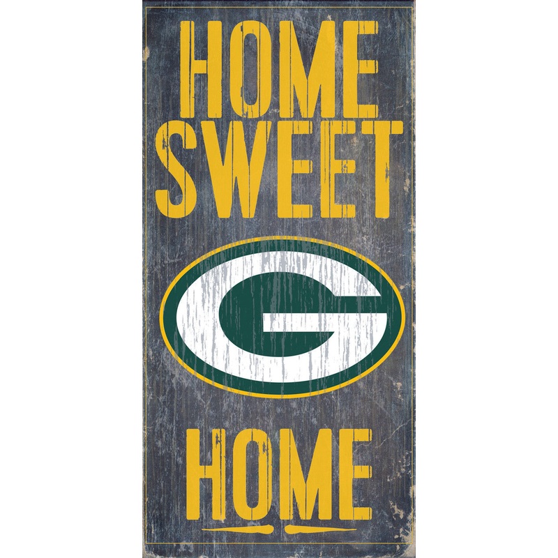 Fan Creations Green Bay Packers Home Sweet Home Sign Wood 6×12