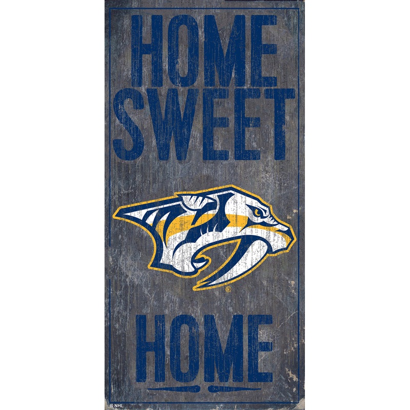 Fan Creations Nashville Predators Home Sweet Home Wood Sign 6×12