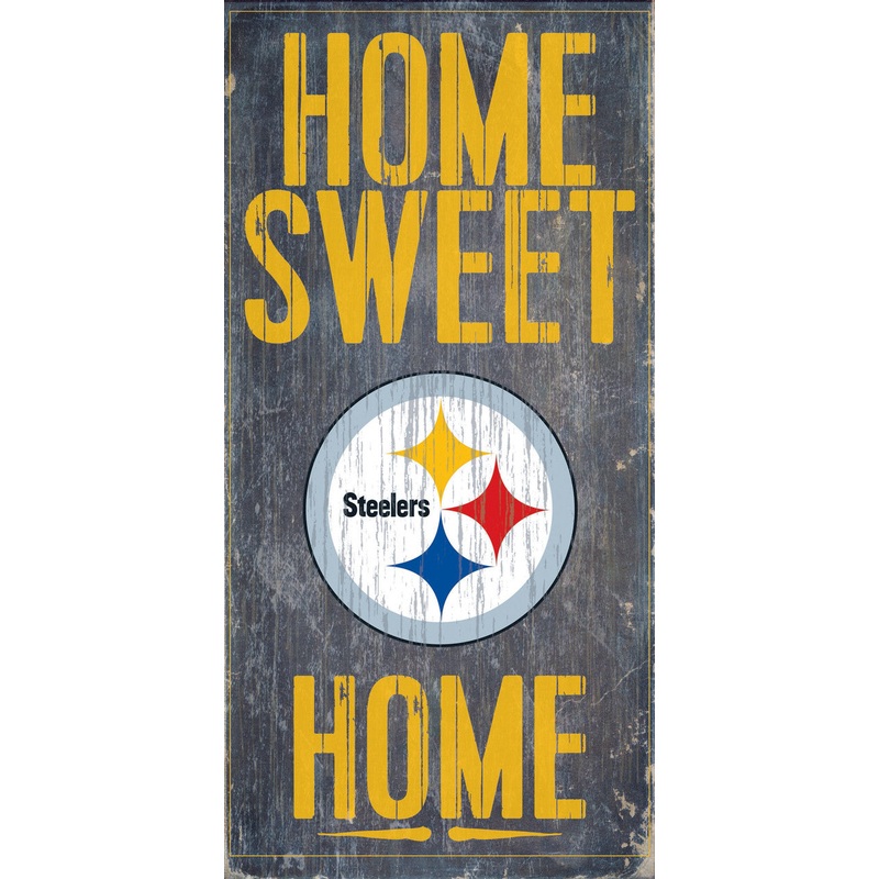 Fan Creations Pittsburgh Steelers Home Sweet Home Wood Sign 6×12