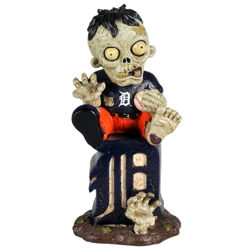 Forever Collectibles Detroit Tigers Zombie On Logo Figurine