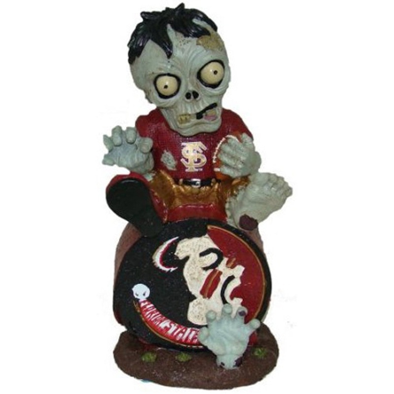 Forever Collectibles Florida State Seminoles Zombie On Logo w/Football Figurine