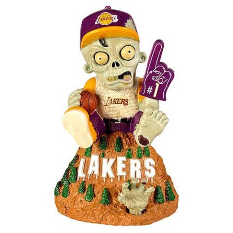 Forever Collectibles Los Angeles Lakers Zombie On Logo Figurine
